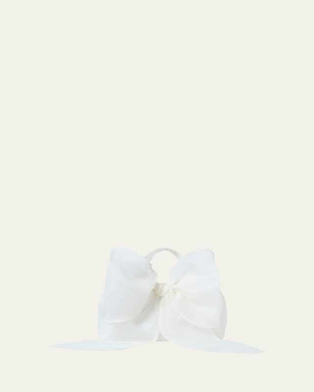 Sheer Bow Clutch Bag